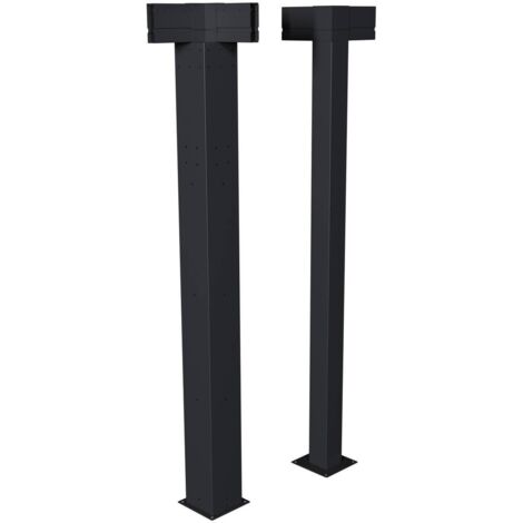 Set aus 2 Eckpfosten für bioklimatische Pergola Majaé - Für Majae 3,6 x 3,6 m
