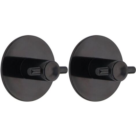 Set aus 2 haken abs rund 3m - schwarz - Tendance