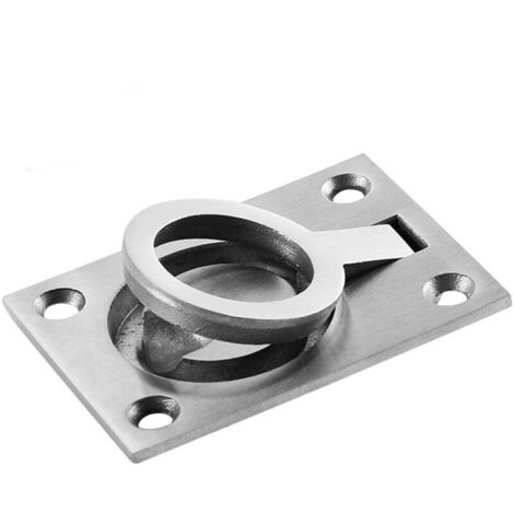Set aus 2 Lukenschränken, Schrank aus dunklem Edelstahl, Lukengriff für Yachten, 50 x 40 mm