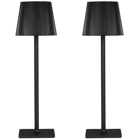 Set aus 2 modernen LED-Tischlampen mit Touch-Steuerung, dimmbarem Nachtlicht mit 3 Farbtemperaturen für Wohnzimmer, Schlafzimmer und Büro