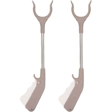Set aus 2 Müllgreifern aus Edelstahl, hygienisches Werkzeug für Gartenarbeit, Picknicks und Grillabende im Freien