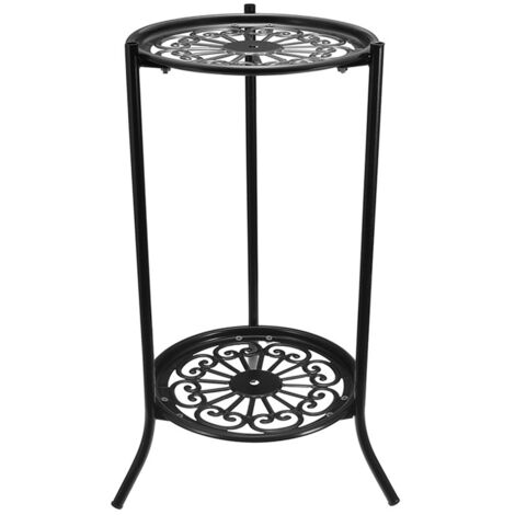 Set aus 2 Pflanzenständern aus Metall, Blumenregal, ideal für Garten, Terrasse und Außenbereich