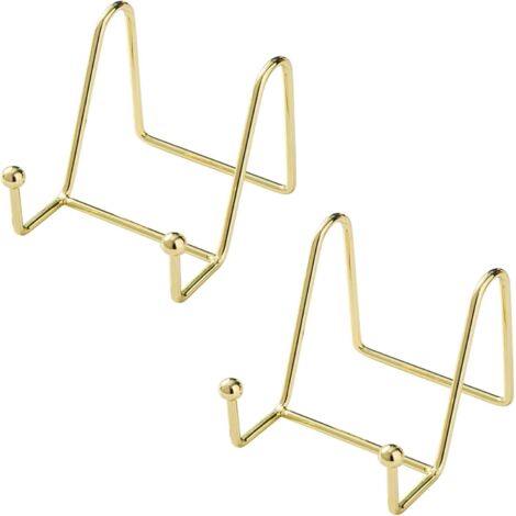 Set aus 2 schmiedeeisernen Ausstellungsständern, Bilderrahmenhalter und Handyhalterung, minimalistische Wohndekoration
