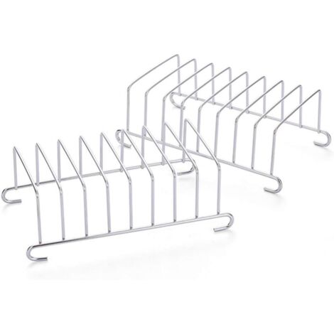 Set aus 2 silberfarbenen Edelstahl-Toastgestellen, Brotröstern für Geburtstage, Hochzeiten und festliche Buffets