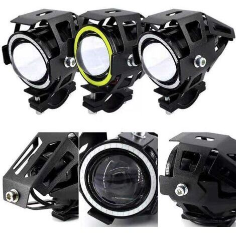 Set aus 3 farbigen 5W U7 Laserprojektoren für Lokomotiven, Motorräder und elektrische Nebelscheinwerfer (externe Modifikation).