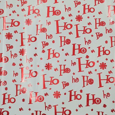 Set aus 3 Rollen bedrucktem metallisiertem Geschenkpapier 200x70cm -