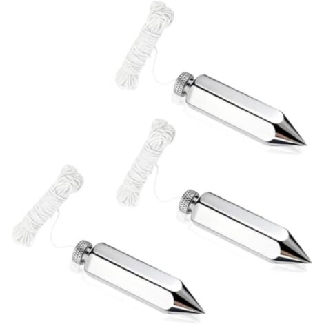 Set aus 3 sechseckigen Verteilerdosen, je 226,8 g, aus Stahl und Messing gefertigt, mit 15 m langer, gut sichtbarer Schnur, präzisionsgewichtetes Werkzeug für Bau- und Holzbearbeitung, 3-teiliges Set