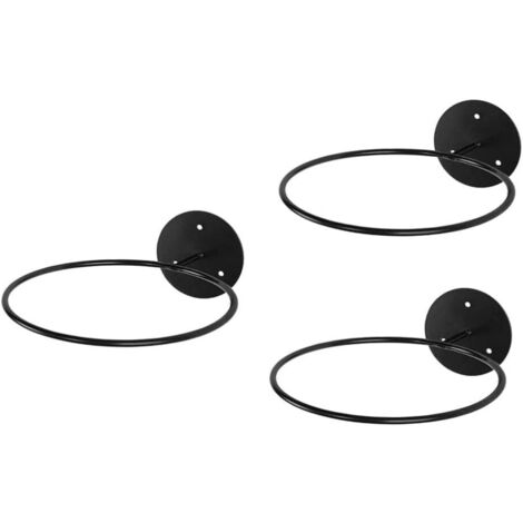 Set aus 3 Wandhalterungen aus Metall für Basketbälle, Volleybälle, Fußbälle und Fußballbälle stilvolle und praktische Sportaufbewahrung