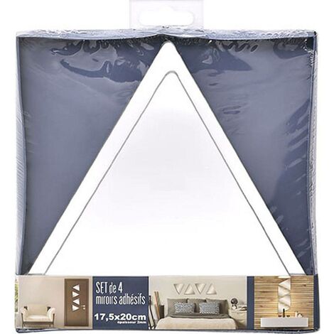Set aus 4 dreiecksspiegeln 20x17.5cm 2mm - uni - Tendance