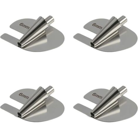 Set aus 4 Edelstahl-Rollsaum-Nähfüßen für Nähmaschinen, kompatibel mit verschiedenen Nähmaschinenmodellen, ideal für präzise und professionelle Säume.