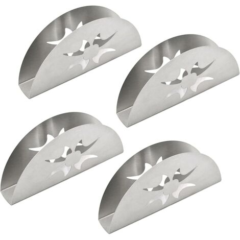 Set aus 4 Handtuchhaltern aus Edelstahl – elegante Halterungen für Küche und Bad, rostfrei, stabil & vielseitig einsetzbar