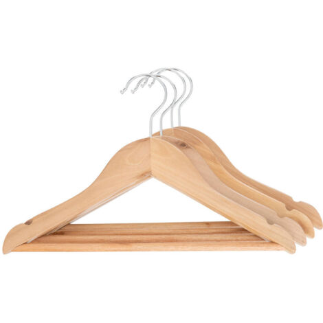 Set aus 4 Kinderkleiderbügeln Holz H19cm - Atmosphera créateur d'intérieur