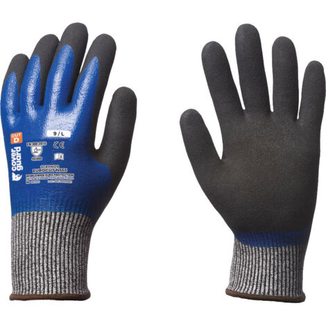 Set aus 5 Paar Schnittschutzhandschuhen mit doppelter Beschichtung EUROCUT N555 Größe 10
