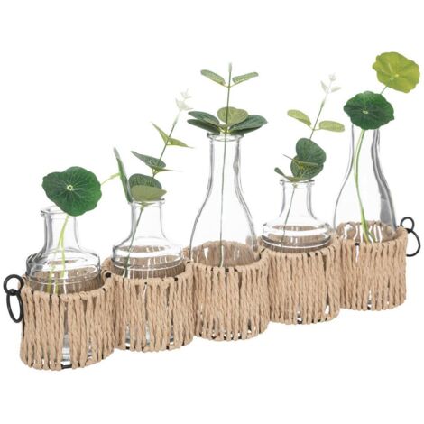 Set aus 5 Soliflores - Glas - H29 -5 cm
