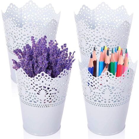 Set aus vier multifunktionalen Stiftehaltern für Make-up-Pinsel und Stifte, Aufbewahrungsbecher für Büro und Badezimmer