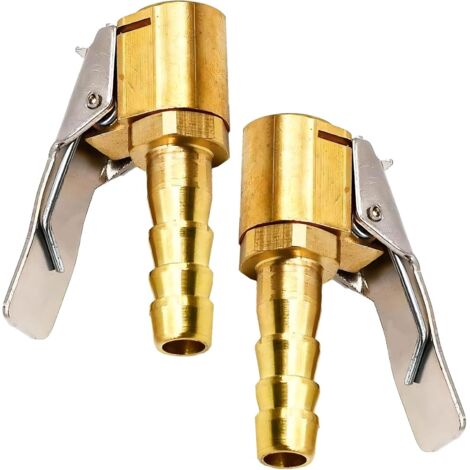 Set aus zwei Autoreifenventiladaptern – Gewindedüse aus Messing für Luftpumpe/Kompressor, robust, dicht & universell passend