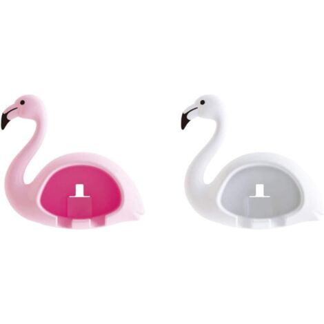 Set aus zwei hochwertigen, wandmontierten Zahnbürstenhaltern aus ABS mit originellem Design für praktische und ästhetisch ansprechende Aufbewahrung im Badezimmer.