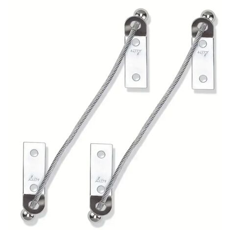 Set aus zwei Kippsicherungsbändern für Möbel mit einer Tragkraft von 100 kg, Metallwandhalterung für Kinder- und Haustiersicherheit