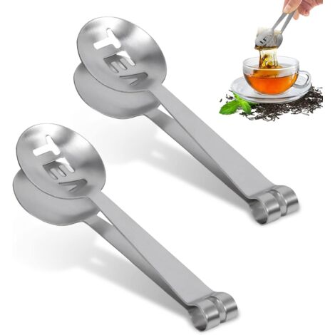 Set aus zwei multifunktionalen Eiszangen und Teebeutelhaltern für Süßigkeiten und Hochzeitsaccessoires für Buffets und Empfänge