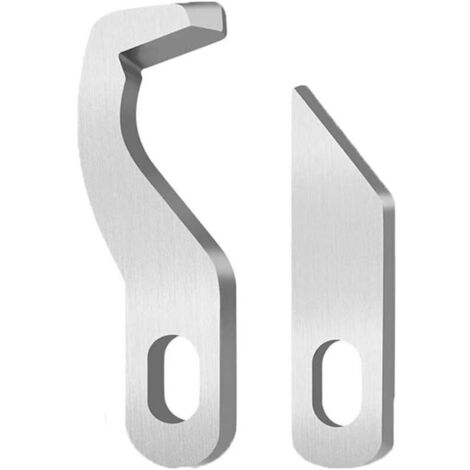 Set aus zwei Ober- und Untermessern, Overlockmesser für Nähmaschinen, Ober- und Untermesser für Nähmaschinen (1 Obermesser und 1 Untermesser).