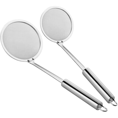 Set aus zwei Sieben mit Griffen zum Abgießen von Nudeln und Reis Küchenhelfer zum Abtropfen von Gemüse und Eiern