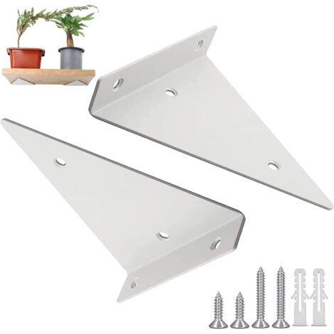 Set aus zwei verdeckten Wandhalterungen mit Schrauben für Küche und Büro unsichtbare Wandhalterung für Regale und Bücherregale
