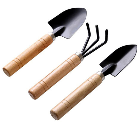 Set avec Mini Gartenwerkzeugen Schaufel Rechen Sämling Gewächshau