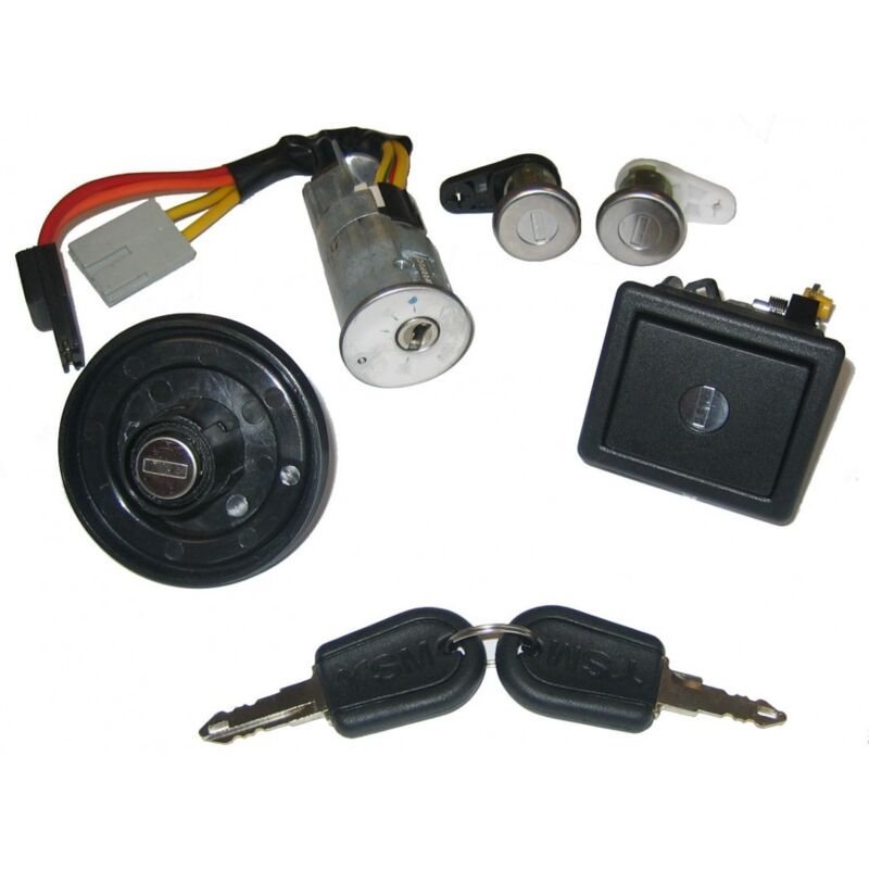 Univcar - Set barillets de portes coffre bouchon de réservoir Neiman Renault Clio i 7701471177