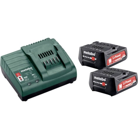 Set base Metabo 2 x 12V 2,0 Ah (685300000) + caricatore SC 30 in confezione
