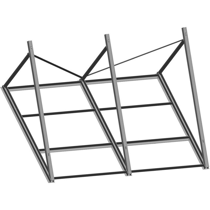 Set base per montaggio di due collettori v26p su tetto piano daikin 162058