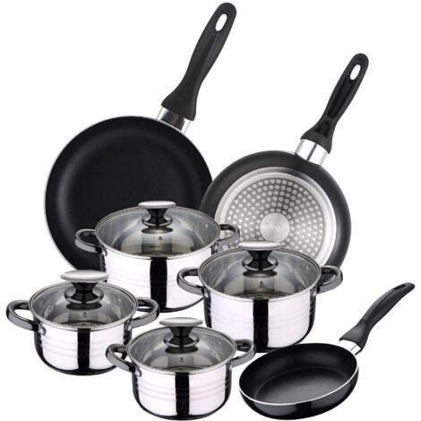 Set Bateria 8 piezas SIP + Set 3 sartenes SIP CUNE 16/20/24