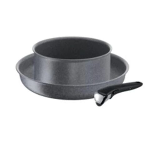 Set bestehend aus 1 28-cm-bratpfanne und 1 20-cm-antihaft-aluminiumtopf + griff - Tefal - L6829202
