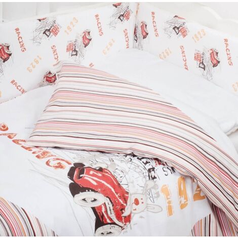 Set biancheria da letto 3 pezzi MIX DOLCE Rosso da corsa
