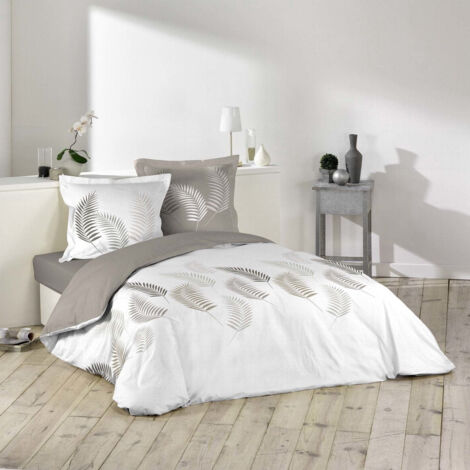 AC-DECO Set biancheria da letto 3 posti. 240 x 220 cm stampato a 57 fili allover guava