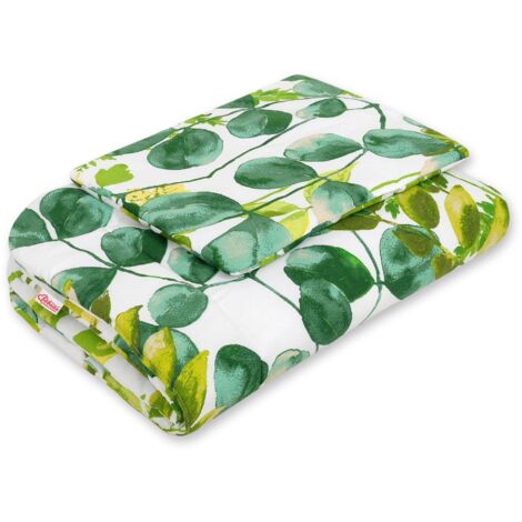 Set biancheria da letto per neonati con imbottitura, 2 pezzi, 75x100cm NEONATO - eucalipto