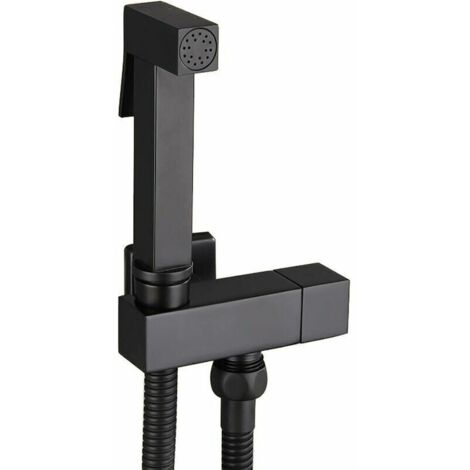 Set bidet per WC, doccetta in ottone nero, set doccia completo a parete, igiene