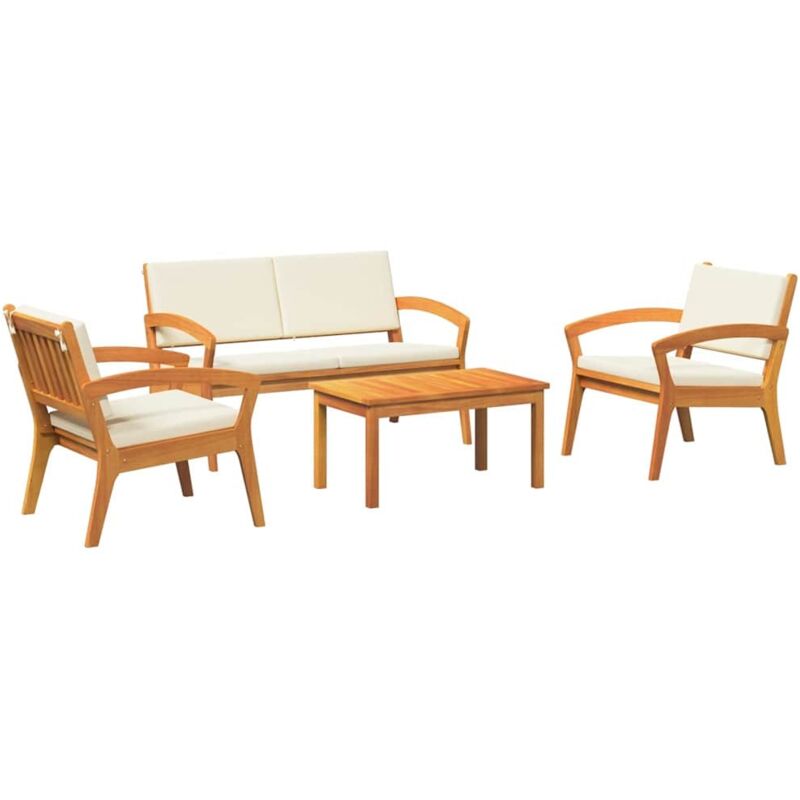 Ensemble bistrot 4 pcs Marron 75 x 45 x 38cm Vidaxl