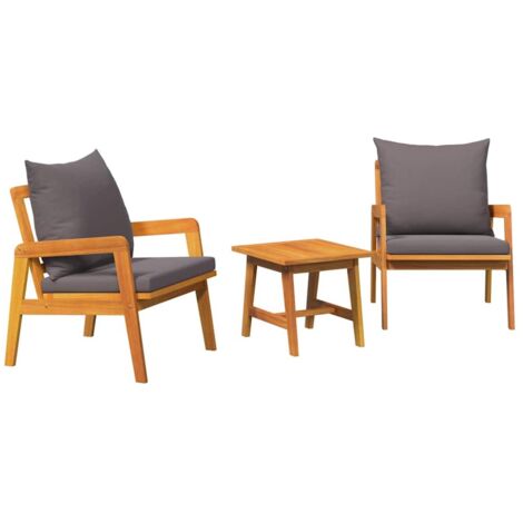 Set bistrot Marrone 45 x 45 x 38cm Legno massello di acacia vidaXL