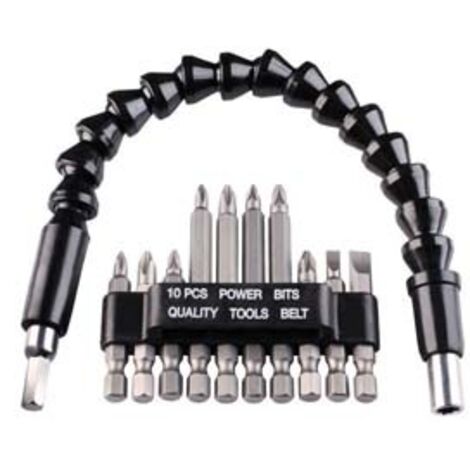 SET BIT PER AVVITARE CON ALBERINO FLESSIBILE MM.300 PZ.11 - 2 blister EINHELL