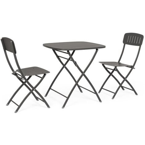 Set Bizzotto Bistrot Yvonne antracite