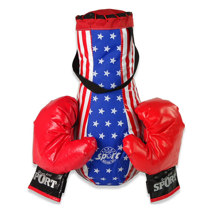 Set Borsa + Guanti per un Piccolo Boxer