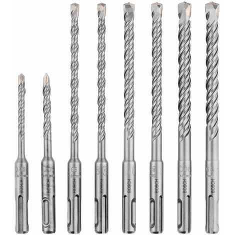 Set Bosch Professional da 8 pz. Set di punte per martelli SDS plus (per calcestruzzo, accessorio per martello perforatore)
