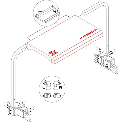 Set braccio regolabile Hyperbar S-XL