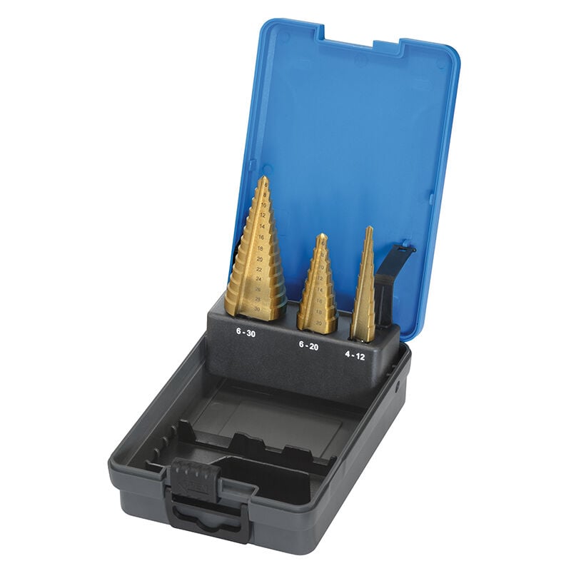 

SET 3 BROCAS ESCALONADAS HSS TIN F430 - Fervi