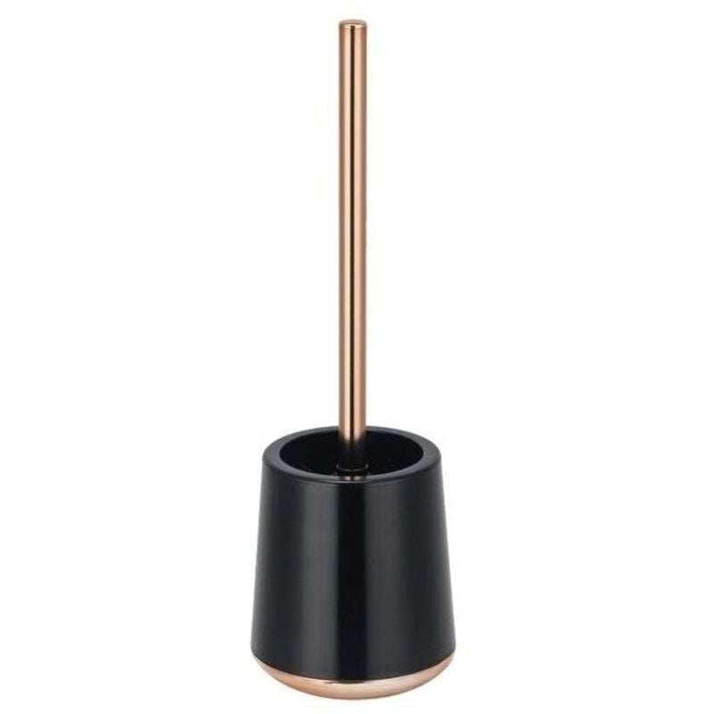 Brosse wc avec support lena Noir et cuivré MSV