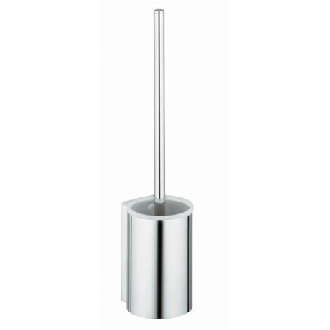 Set brosse WC PLAN aluminium anodisé argent KEUCO