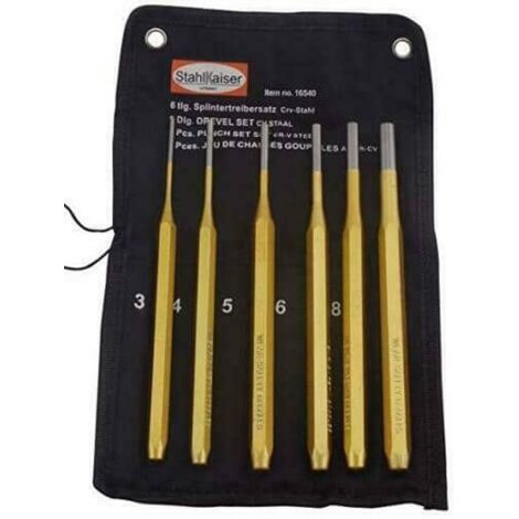 SET CACCIASPINE LUNGHI LUNGO 6 PZ PEZZI 3 10 MM 200 MM RIMOZIONE PERNI 540