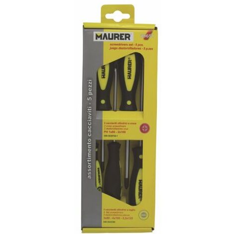SET CACCIAVITE 5 PZ MAURER 89651 3 TAGLIO + 2 CROCE (33961)
