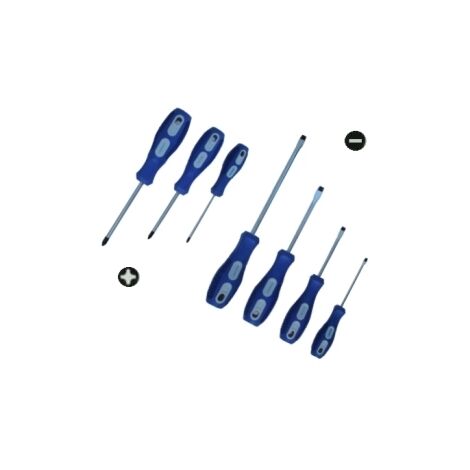 Set cacciaviti/giraviti a taglio e croce 7 pezzi