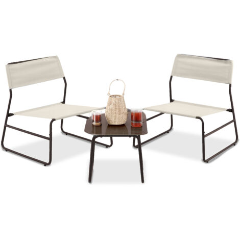Set Cannes Salotto Con Tavolo In Vetro E 2 Poltrone